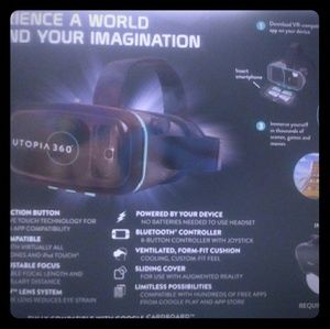 Utopia 360 Virtual Reality 3D Headset w/ Bluetooth